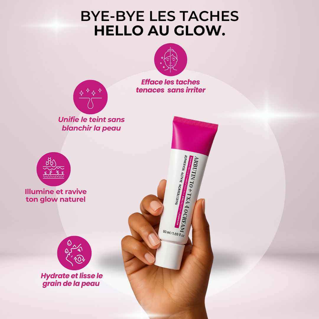 SoSoGlowy - Crème correctrice anti-taches & unifiante - Arbutine + Acide Tranexamique